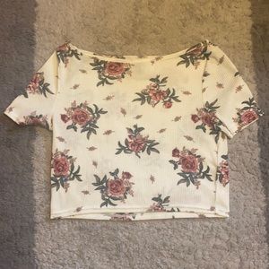 Floral White Shirt
